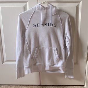 white Seaside hoodie